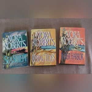 Nora Roberts Trilogy Book Set - Sea Swept, Rising Tides, Inner Harbor - LOT
